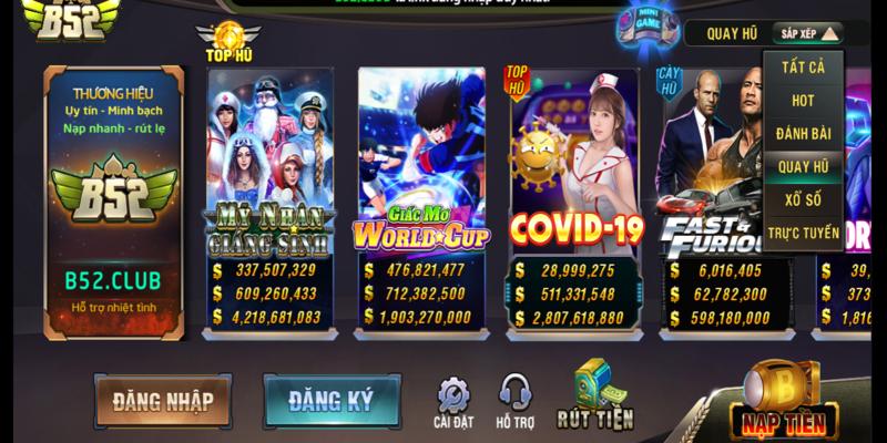 Giới thiệu chi tiết sảnh cược game B52 Club